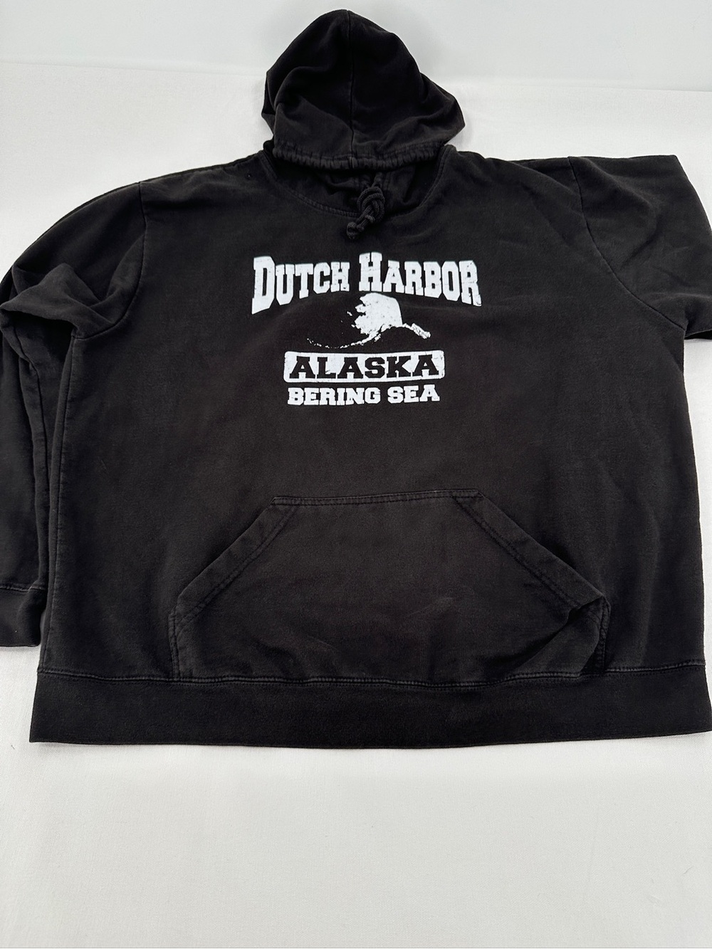 Dutch Harbor Alaska Bering Sea Black Hoodie - Picture 2 of 8